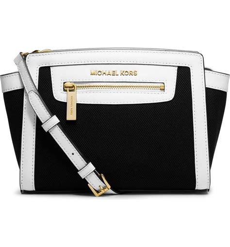 michael michael kors medium selma messenger pearl grey|Michael Kors selma medium black.